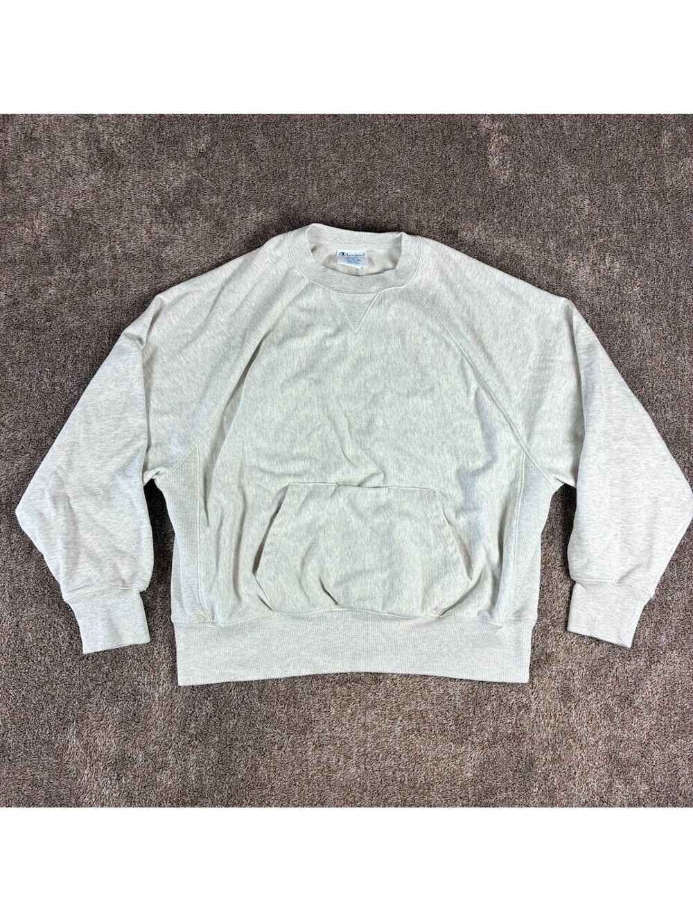 Champion Reverse Weave Sweatshirt Womens Size Large Cream